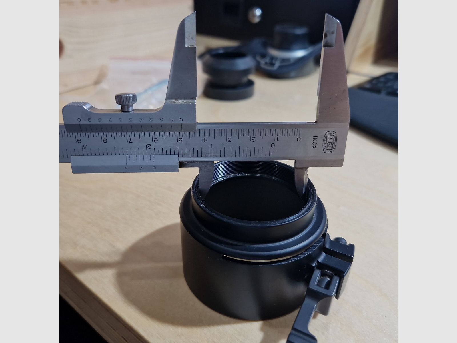 Vorsatzadapter für Restlichtverstärker oder Wärmebild D62 M49x0.75