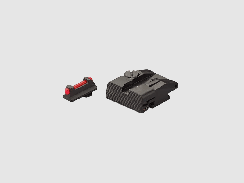 LPA Mikrometer-Visier SPS mit rotem Fiber Optic für Walther P99, PPQ, PPQ M2