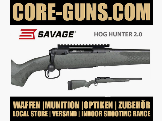 Savage Hog Hunter 2.0 Repeating rifle caliber 308Win *Firearm ownership license required RRP: 999€