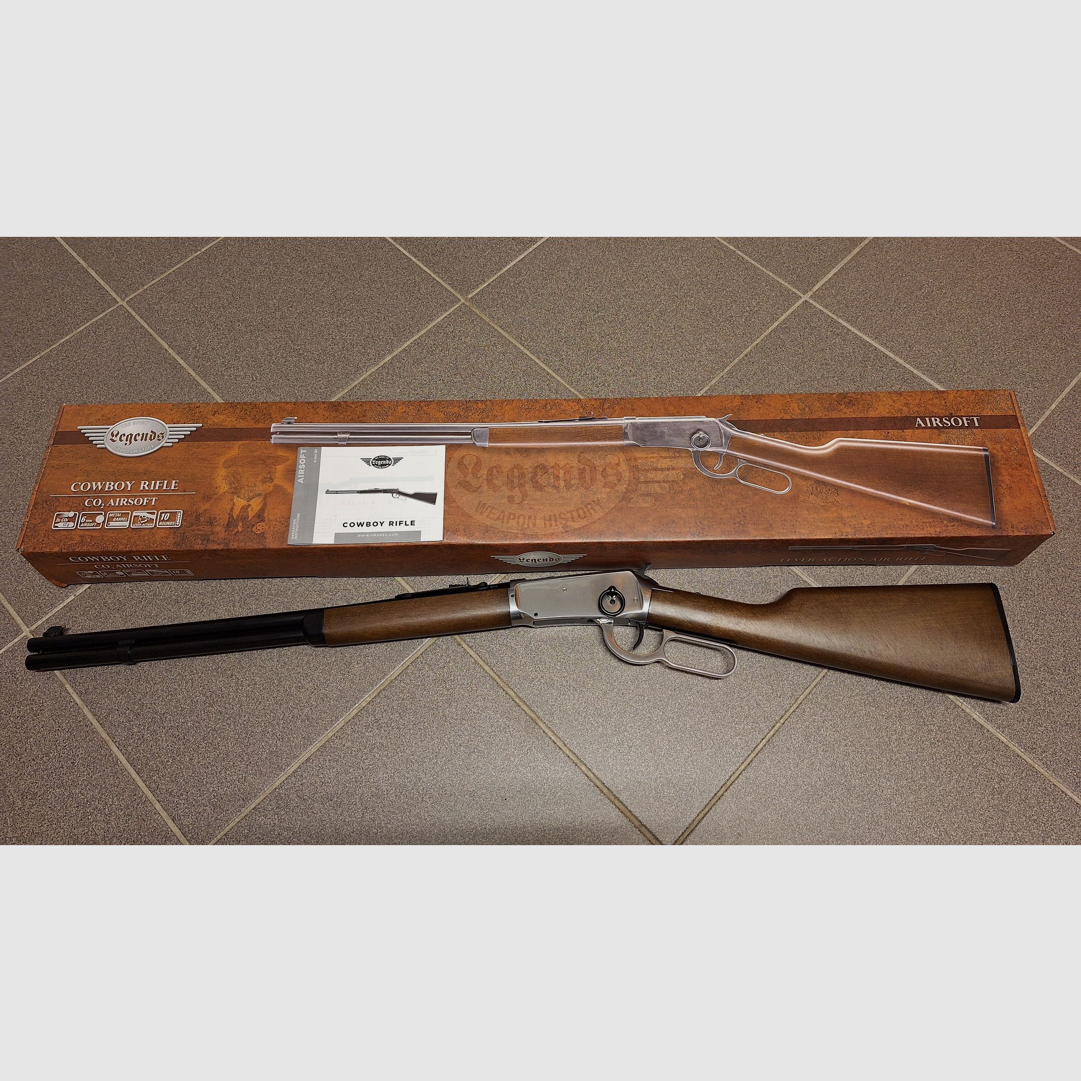 Legends Cowboy Rifle Chrom-Finish 6 mm BB Co2 rifle