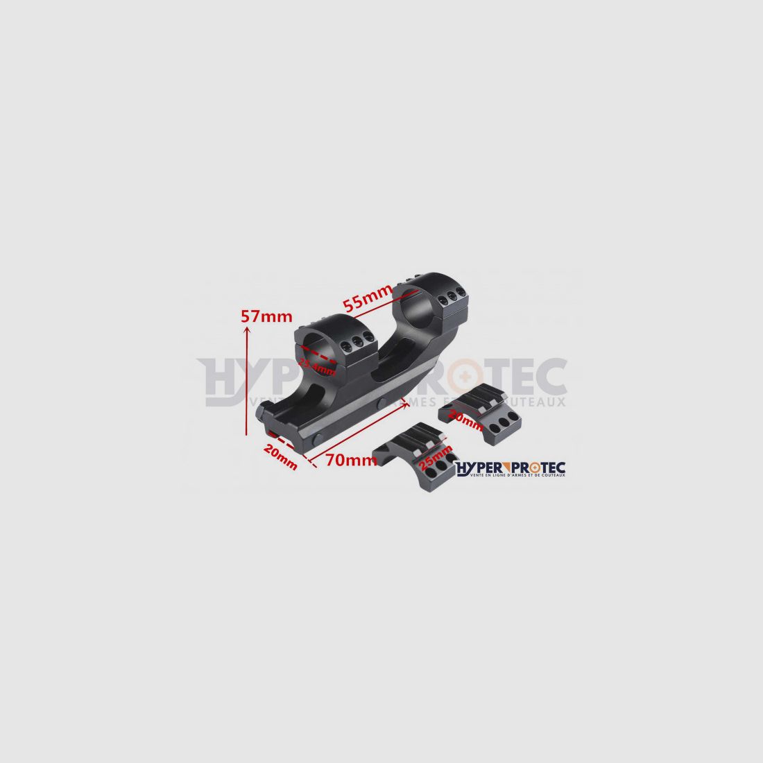 Hyper Access Rail Monobloc 22 mm / Diametro 25,4 mm / Medio - Montaggio, immagine 1 di 2