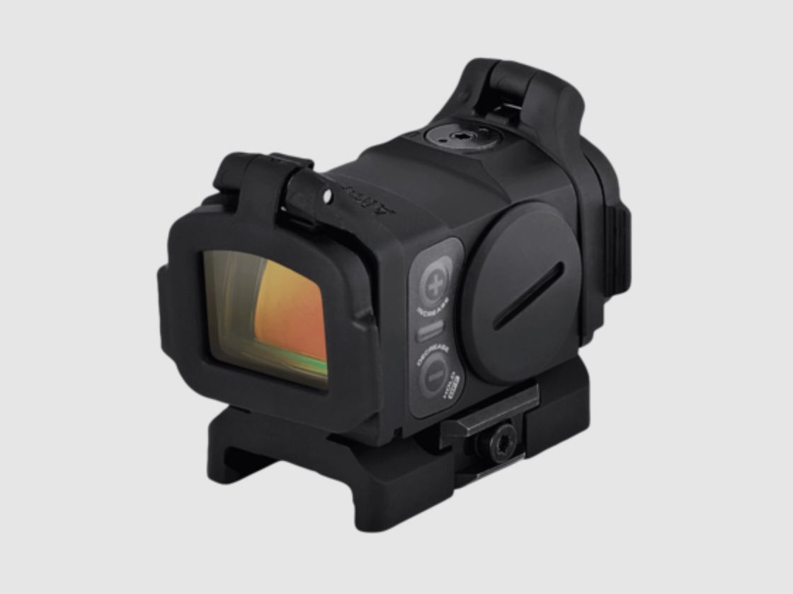 Aimpoint 200755 Acro C-2 3.5 MOA schwarz mit Weavermontage und Flip Cap