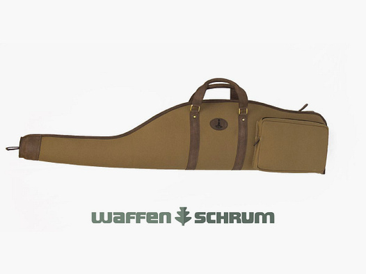 Mjoelner Hunting Rifle Case Valhalla 129cm - Sand/Brown with External Pocket and Lamb Imitation Lining