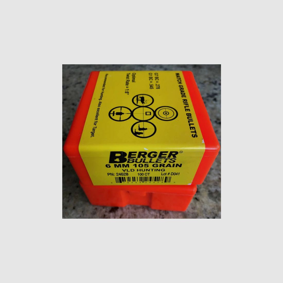 Berger 6mm 105gr VLD Hunting