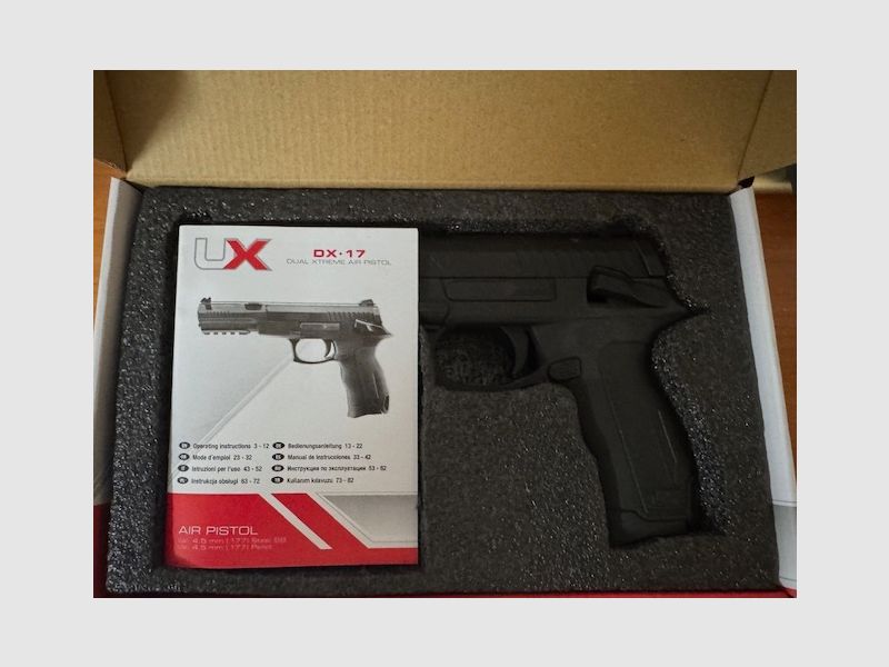 Umarex DX17 Luftpistole mit viel Zubehör