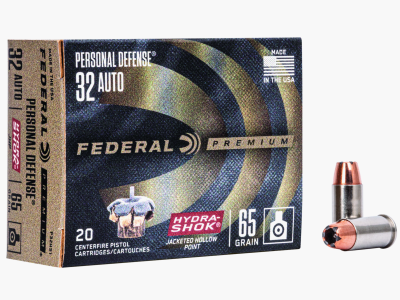 Federal Pistolenmunition Premium .32 Auto 4,2g Hydra-Shok Jacketed Hollow Point