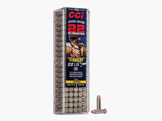 100 Cartouches CCI Cal. 22 LR Hyper Velocity STANGERS 32 gr