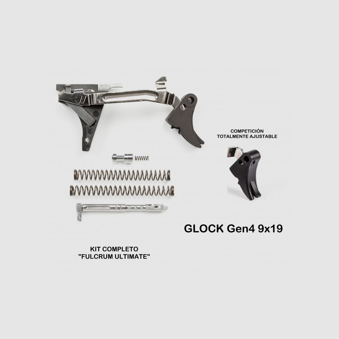 Trigger ZEV GLOCK Gen4 9x19 COMP KIT FULCRUM ULTIMATE B/B, image 2 of 2