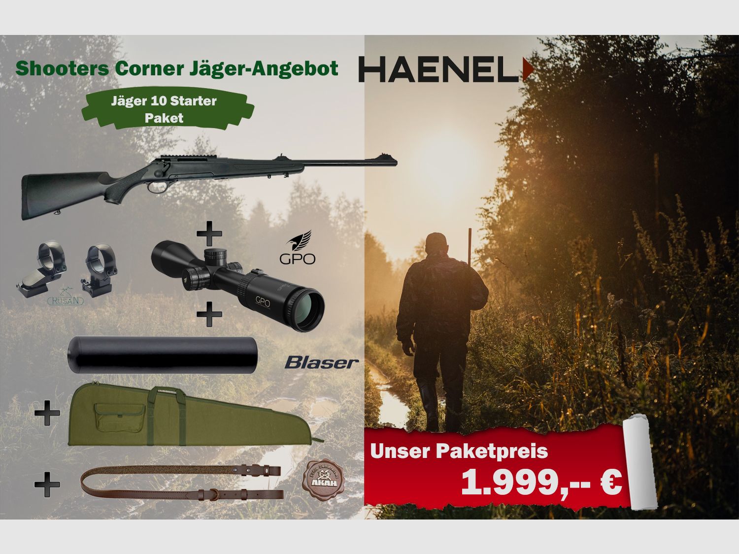 Zestaw startowy Haenel Jäger 10 kal. .308 Win