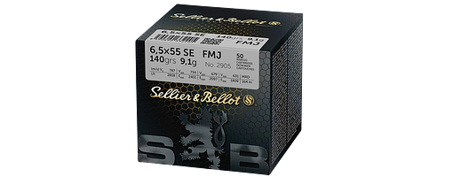 Sellier & Bellot 6,5x55 Vollmantel 9,1g/140grs.