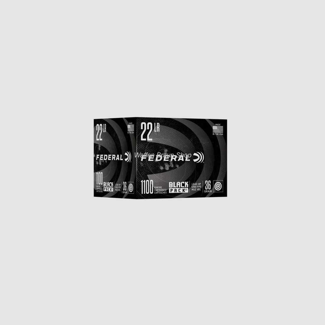 Federale Zwarte Pack .22 l.r. Lood HP 36 gr a"1100 stuks