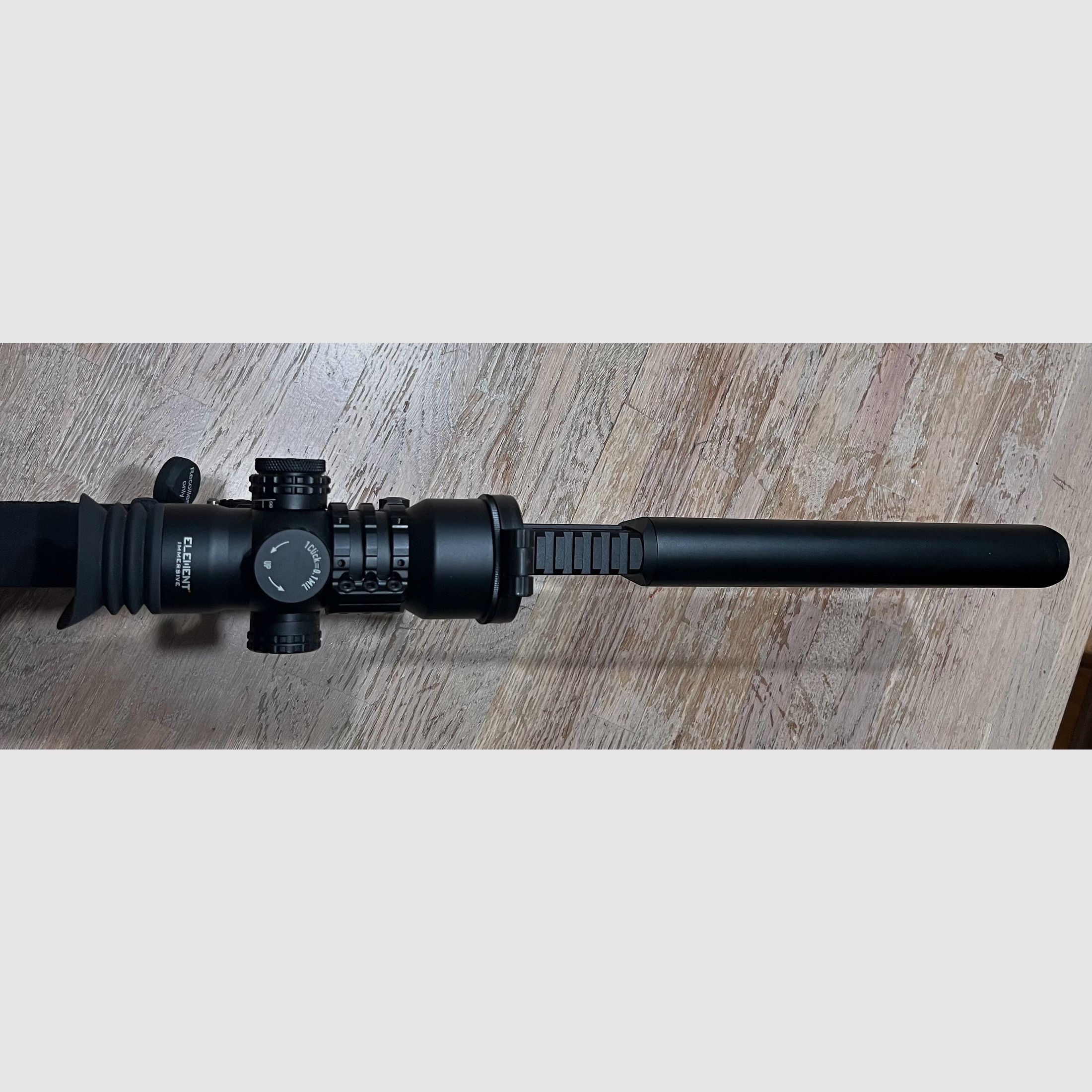 Leshiy 2 All Black - 350mm - 5,5 und ELEMENT Immersive Serie 14x50 MRAD