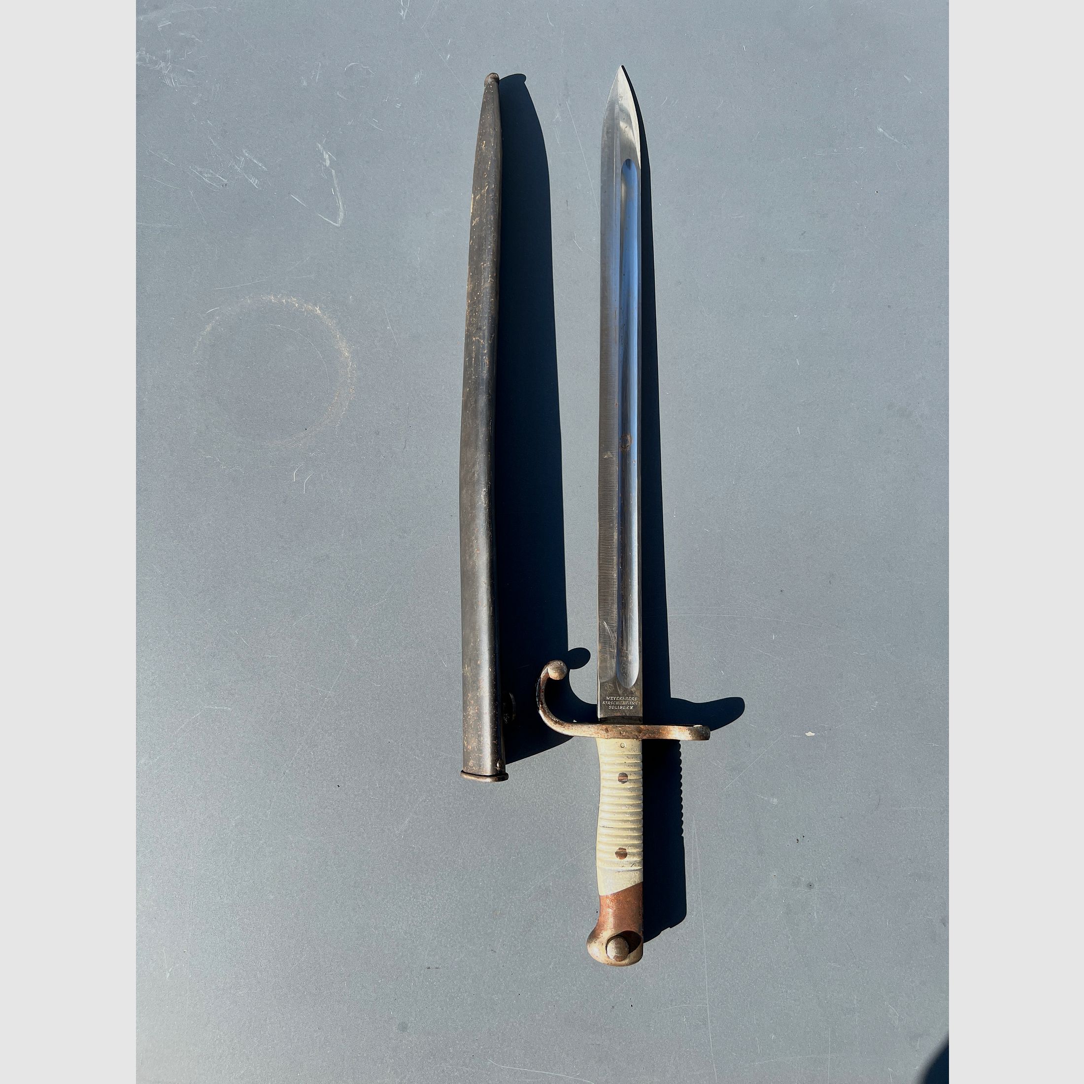 Historisches Argentinisches Mauser Bajonett Modell 1891 – WKC Solingen – Militaria