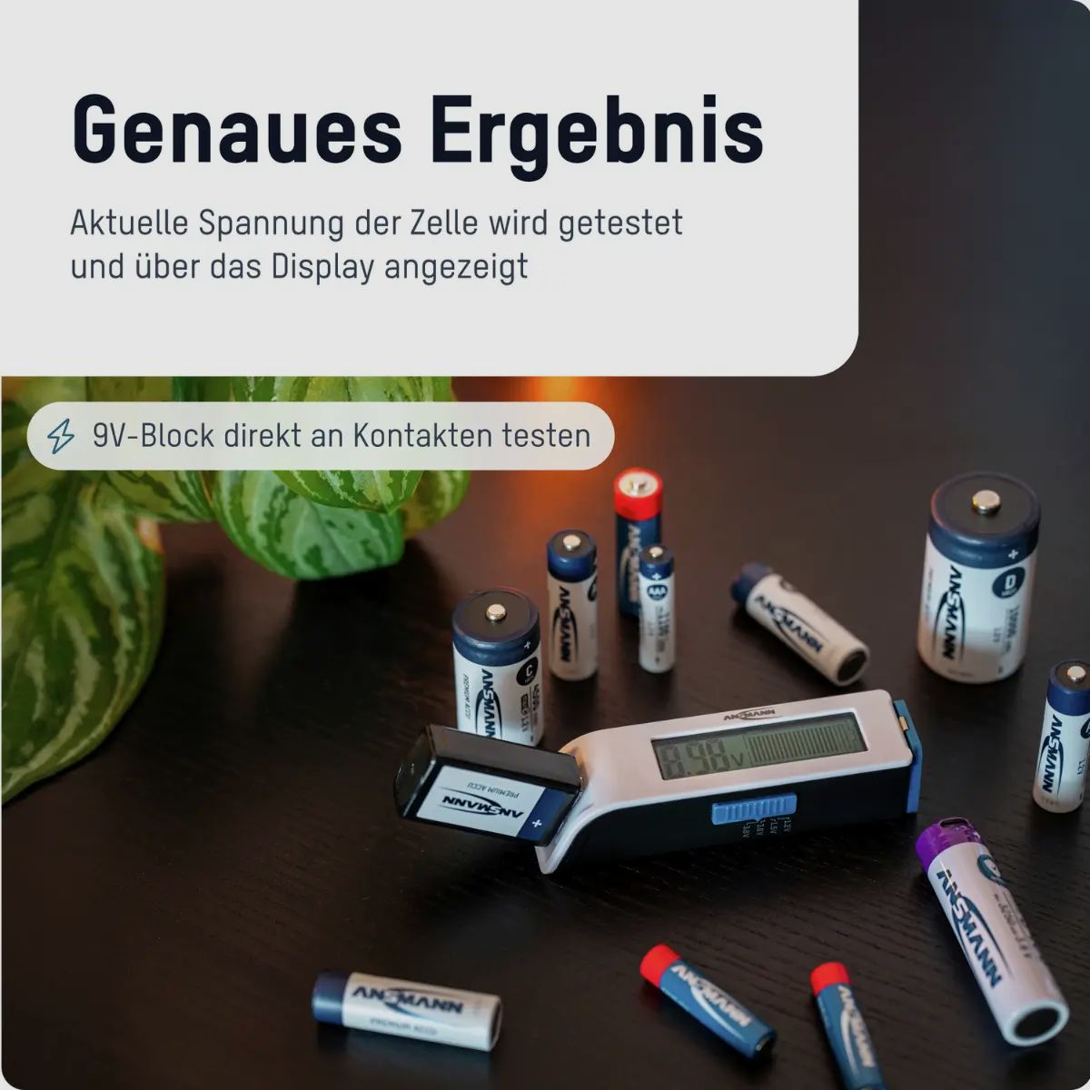 Ansmann Batterijtester Universeel
