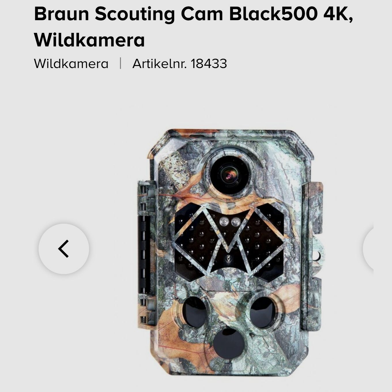 Wildkameras Braun Scouting Cam Black800 5K Wildkamera