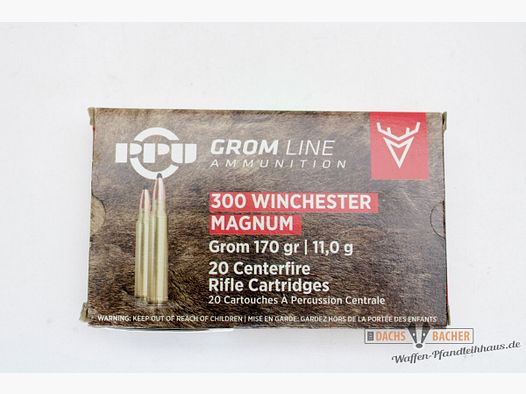 PPU Privi Partizan .300 Win Mag 11,0g/170gr GROM 20 Schuß