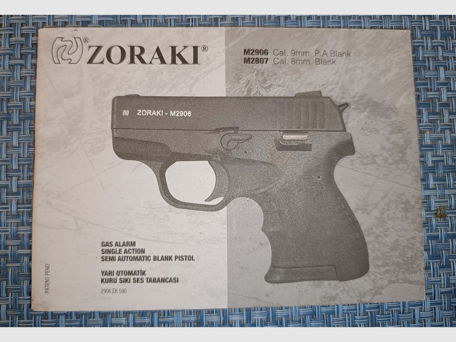 Zoraki M2906  9mm PAK / M 2807 8mm PAK
