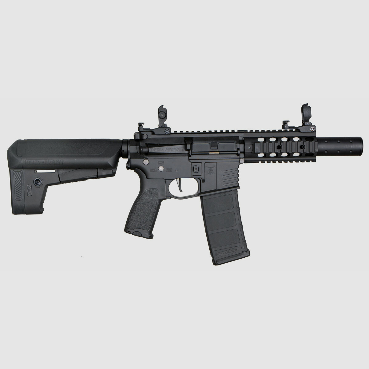AR15 SilentOps CQB BRAVO Delta Armory Schwarz S-AEG Airsoft Gewehr Frei ab 18 Jahren