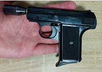Reck gas pistol P6s en calibre 8 mm Knall con disparador de proyectiles/ PTB 388