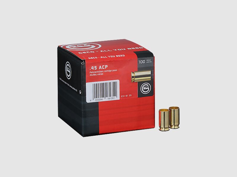 Geco bossoli .45 ACP 1000 pezzi #2318136