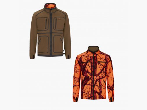 il Lago Prestige Wendejacke Asko Herren (Oliv/Orange Camouflage) | 2XL