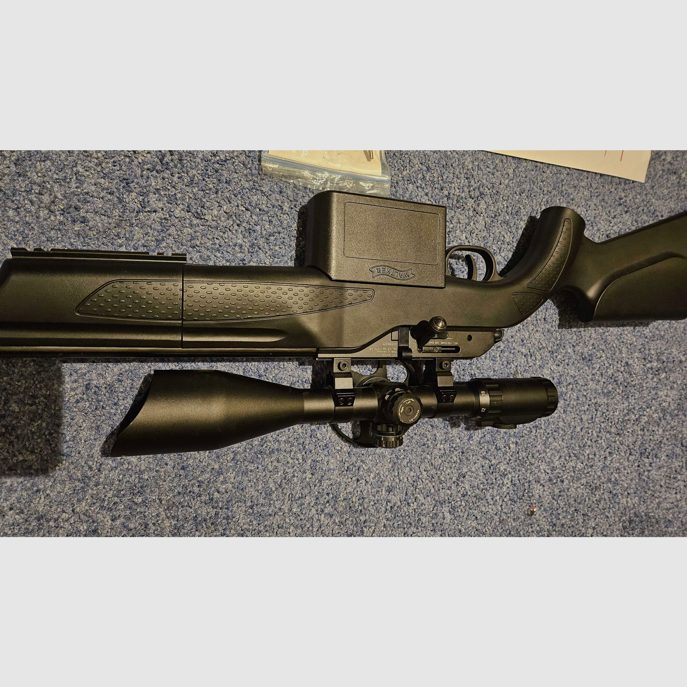 Set di fucile ad aria compressa Walther Dominator 1250FT per il tiro di campagna