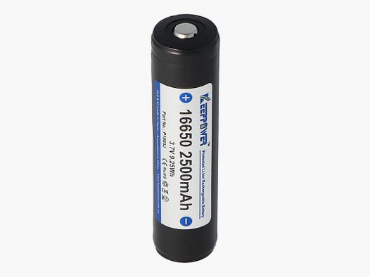 Batteria ricaricabile 16650 2500 mAh (protected) – 4 A