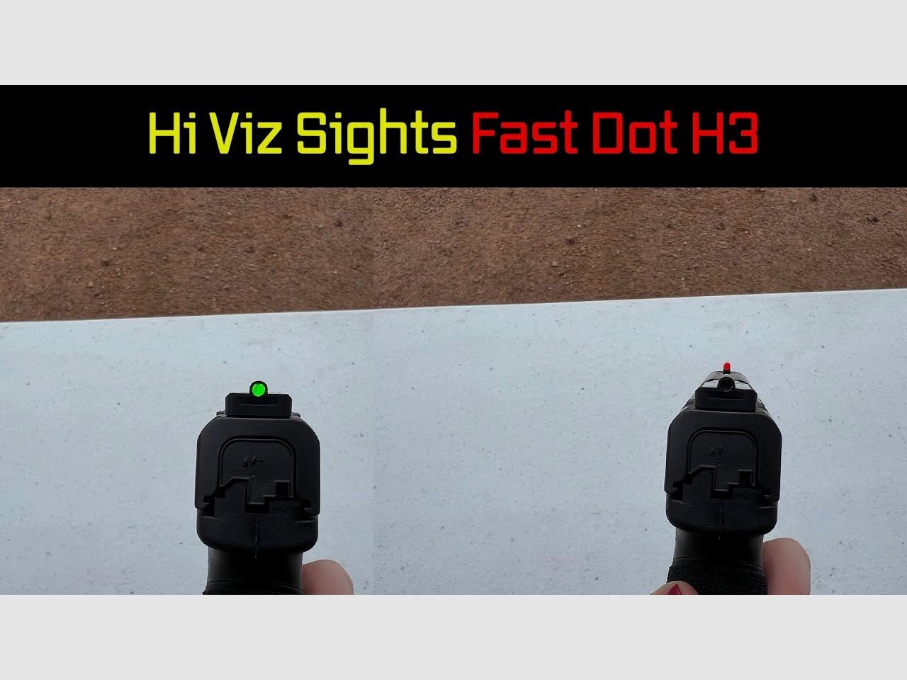 Glock MOS HIVIZ Nacht-Visierset Fastdot-H3 (9mm Luger/40S&W/.357SIG)