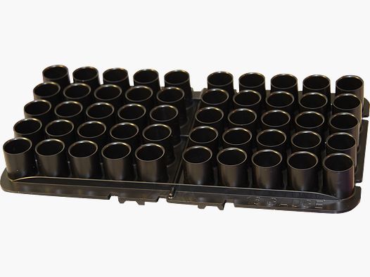 Base impilabile MTM per 50 cartucce a pallini ST-16-40 nera .16