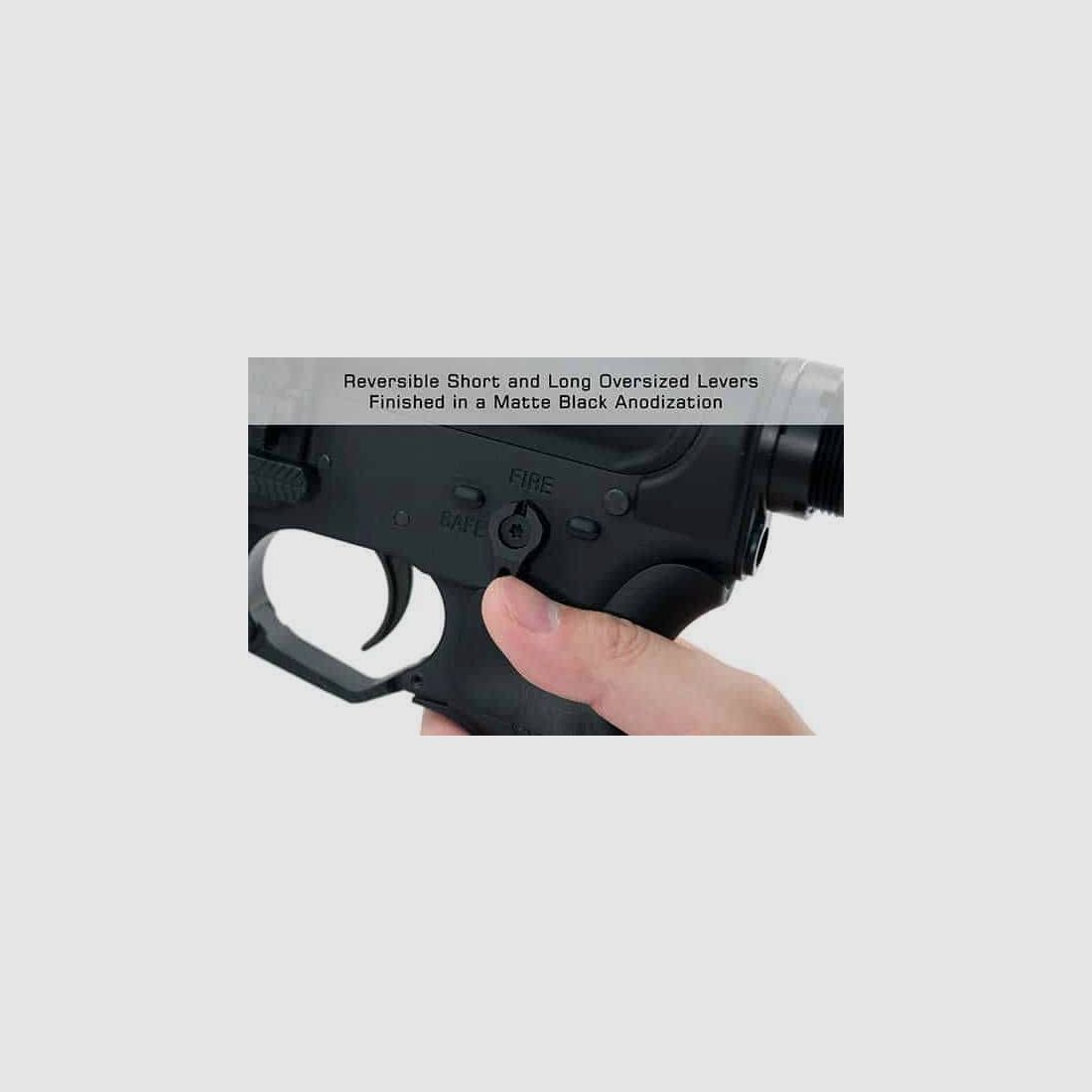 LEVIER SÉCURISÉ MAGGIORATE AMBIDEXTRE UTG POUR SYSTÈMES AR 15 – TLT-TKSLT –, image 1 sur 2