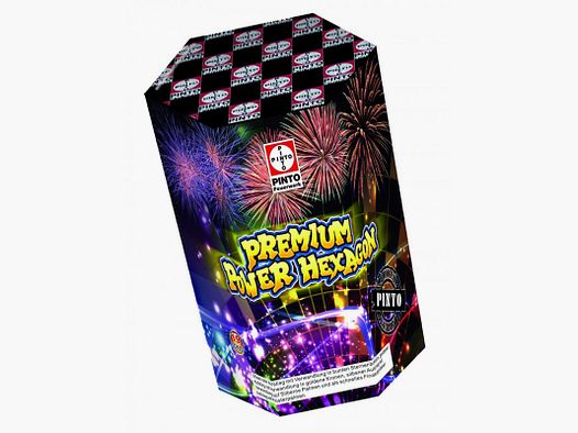 FEUERWERK BATTERIE HEXAGON 19 RD 400G NEM KAT F2