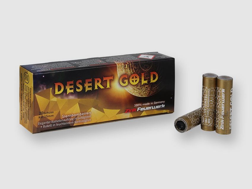 Desert Gold Sternbombetten 15mm 20 St.