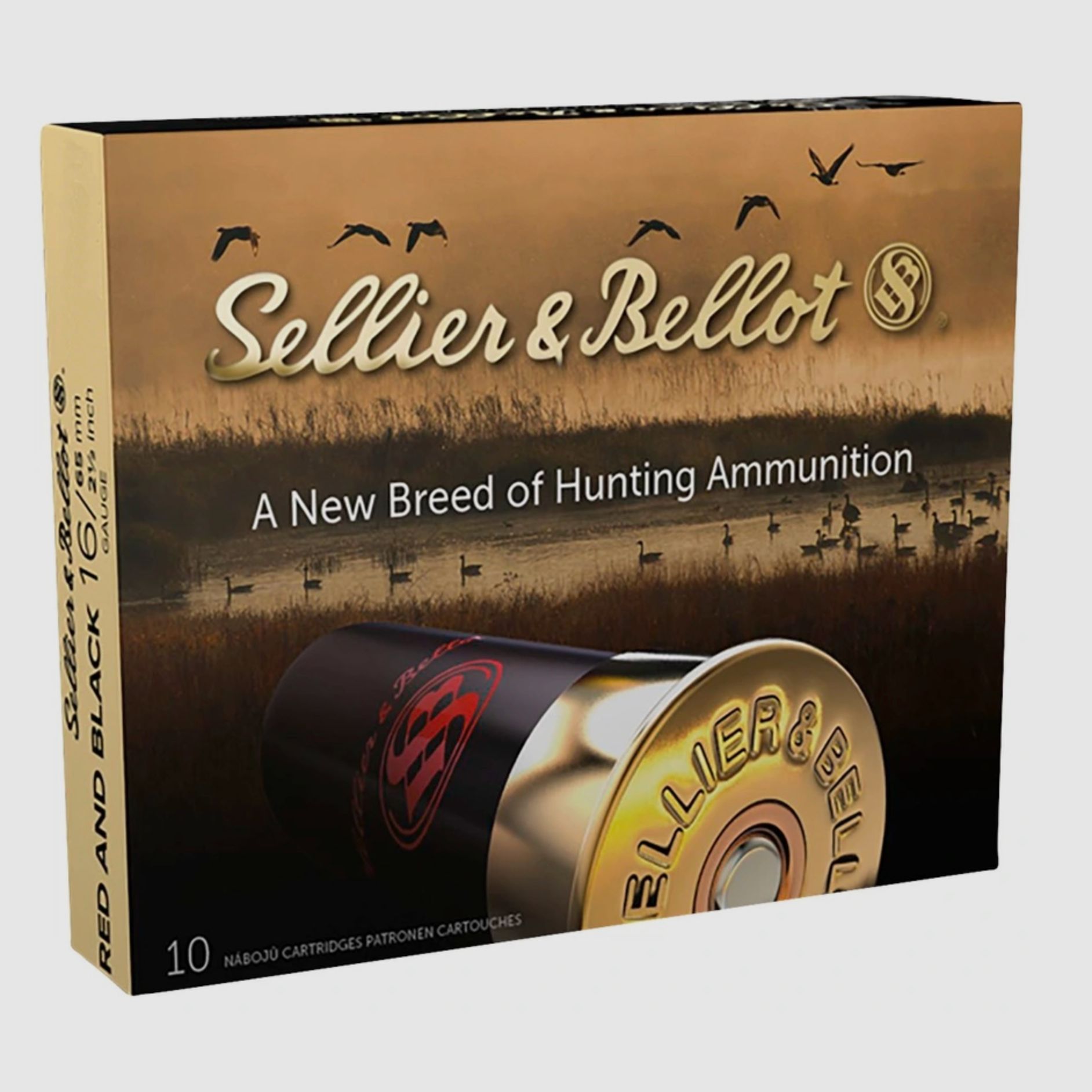 Sellier & Bellot 107458 16/65 Czerwony/Czarny 3,0mm 28,4g amunicja śrutowa 10 szt.