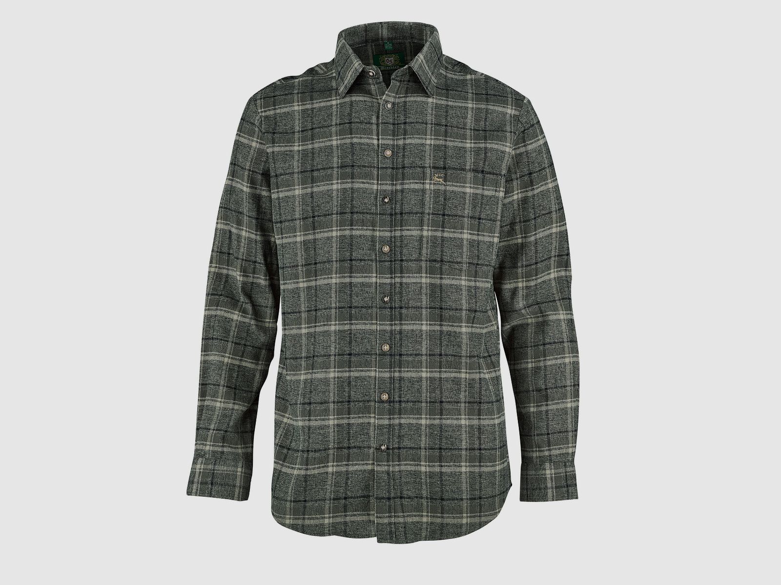 OS-Trachten Langarmhemd Flanell