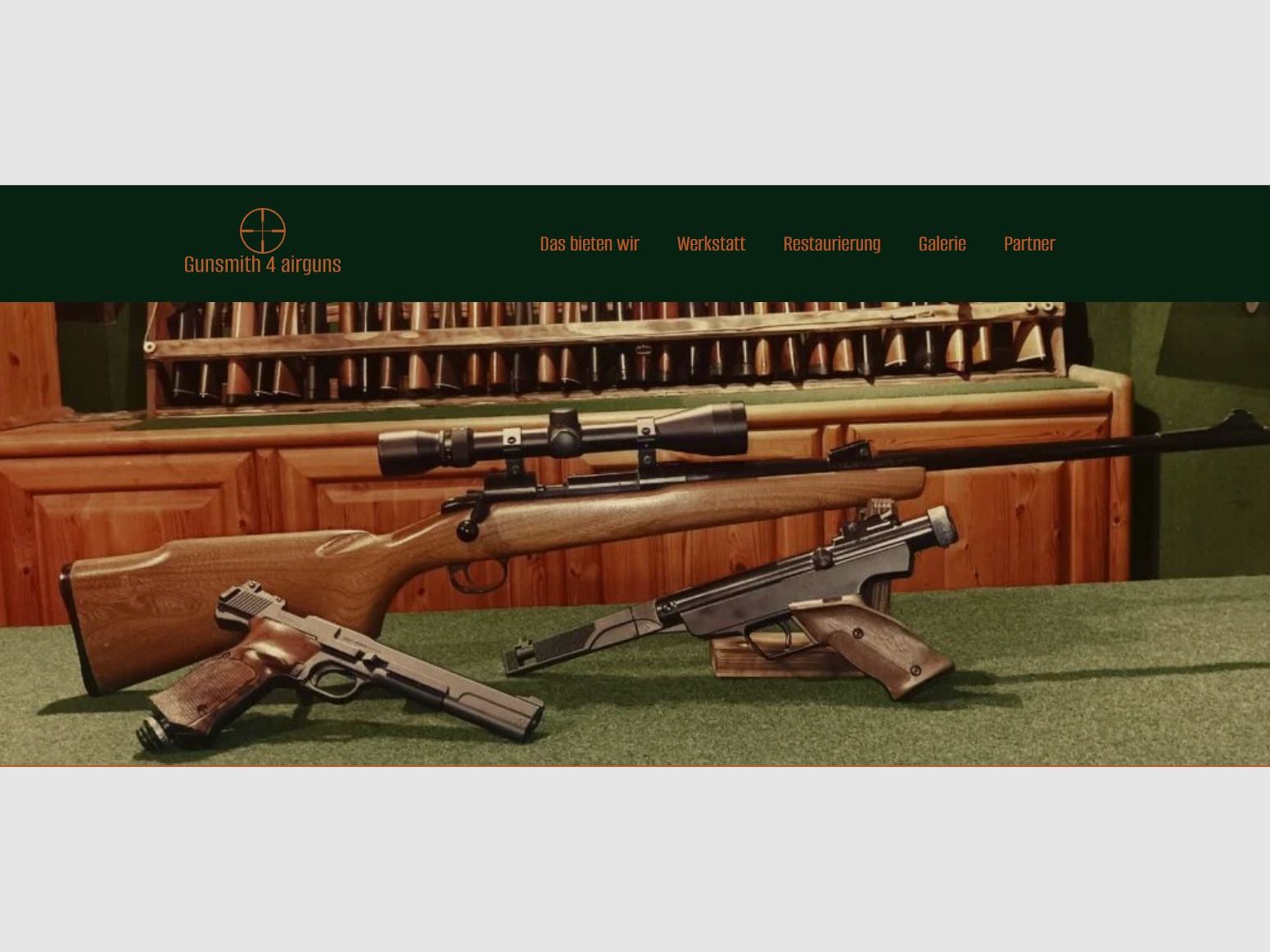 Servicio de reparación para armas de aire comprimido