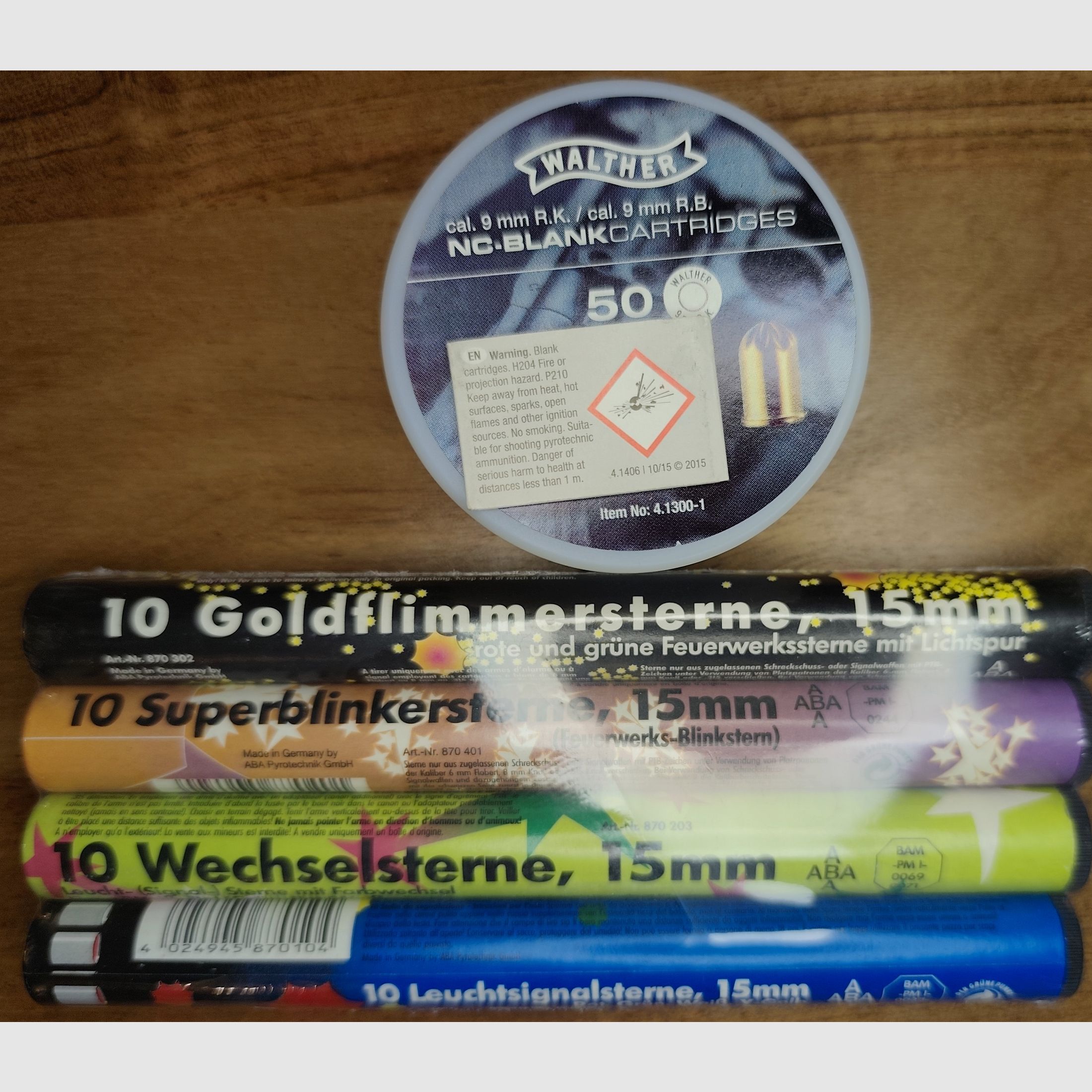 Smith&Wesson Chiefs Special 9mm PTB 794 Silvester-Set 40 Pyro+50 Schuss NC Munition