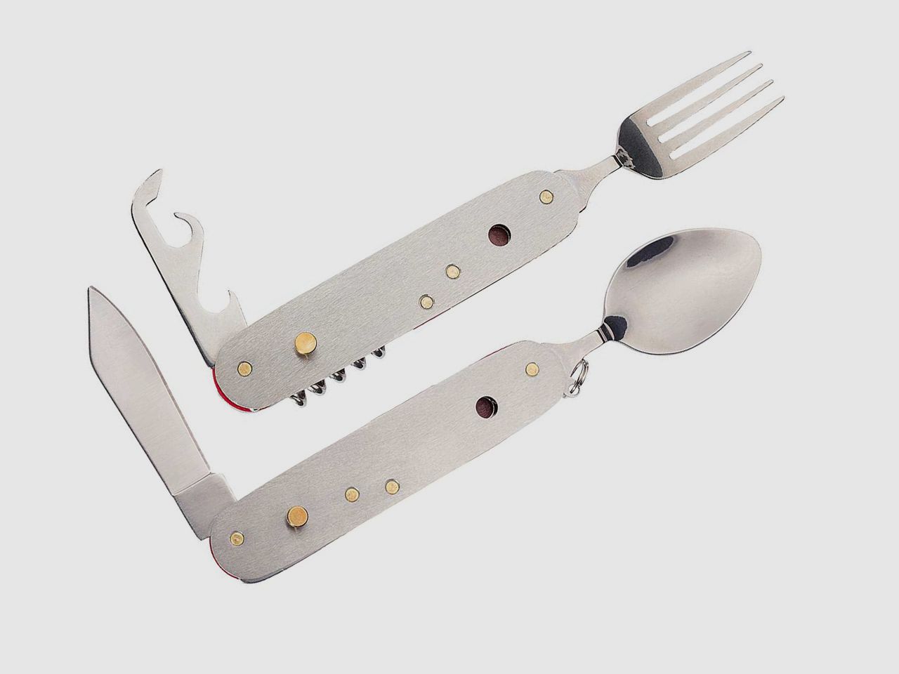 Campingbesteck Outdoor Herbertz Multitool mit 7 Funktionen LĂ¤nge 18,8 cm inklusive Nylon-Etui