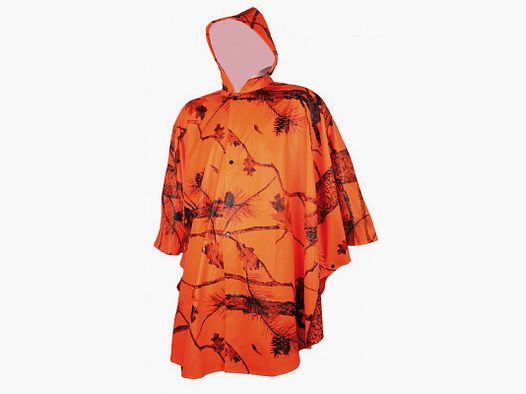 Oranje camou regenponcho