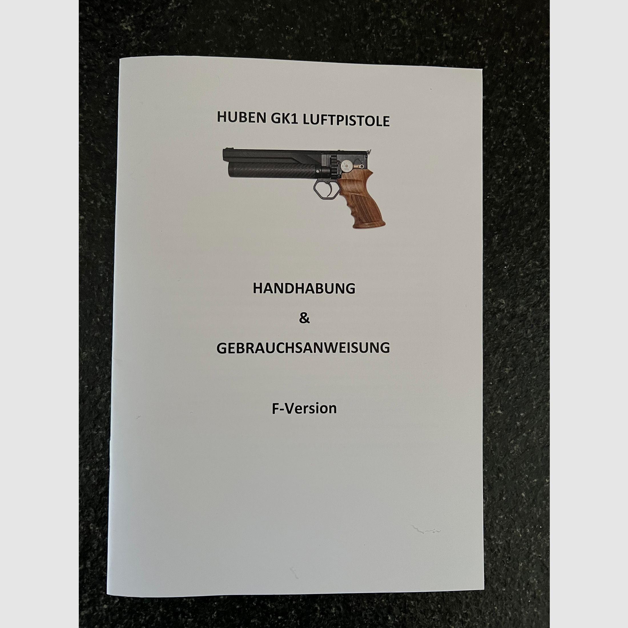 Pistola ad aria compressa Huben GK1 F-Version con kit di esportazione