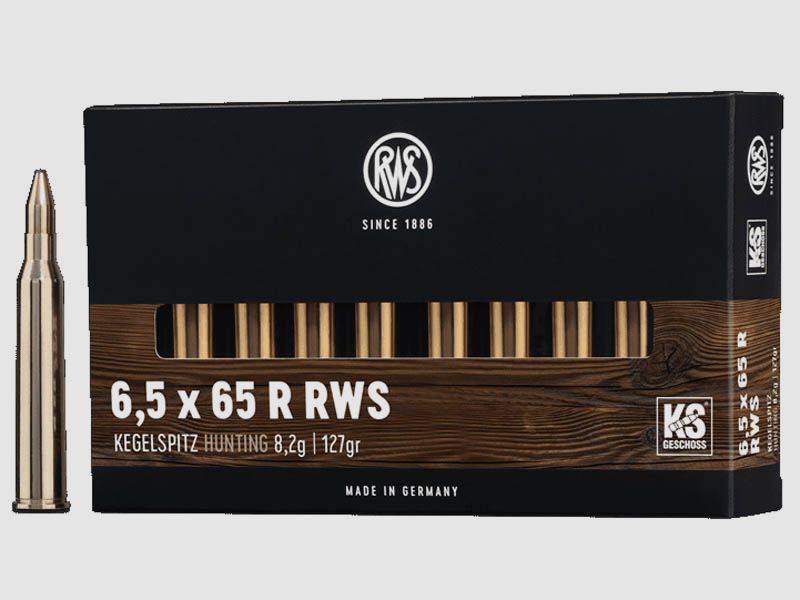 RWS 6,5x65R RWS Kegelspitz 8,2g - 127gr