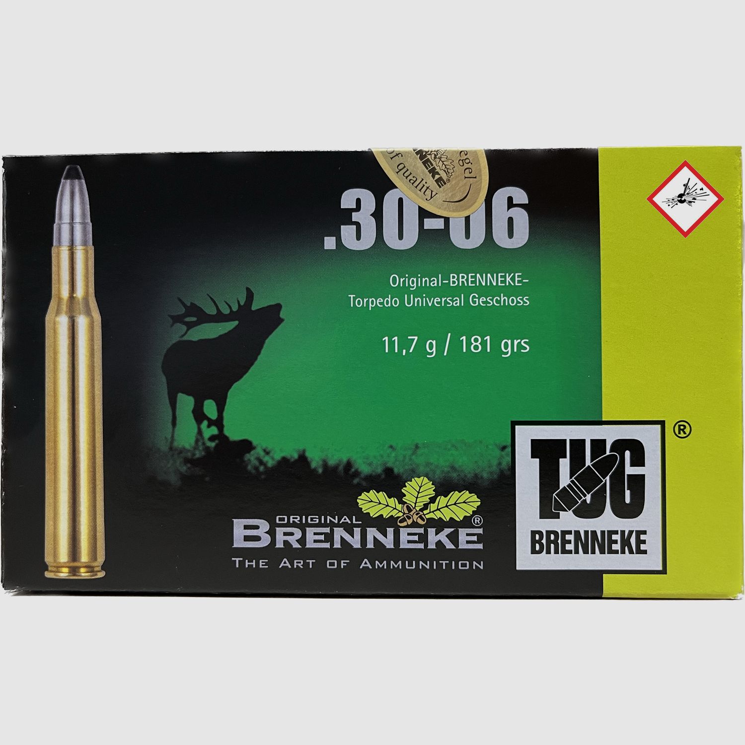 Brenneke TUG rifle cartridge cal. .30-06 181 grs