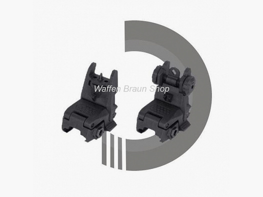 Low Profile rear & front flips-up sight