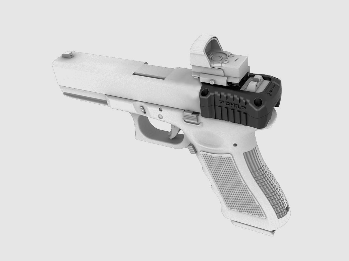Recover Tactical PCH Slide Picatinny Rail per armi Glock 9mm