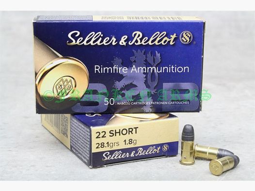 Sellier&Bellot .22 kurz Target 28gr. 1,8g 50Stück Staffelpreise