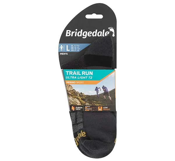 Skarpety BRIDGEDALE Ultralight T2 Merino Sport Low - gunmetal, zdjęcie 3 z 3