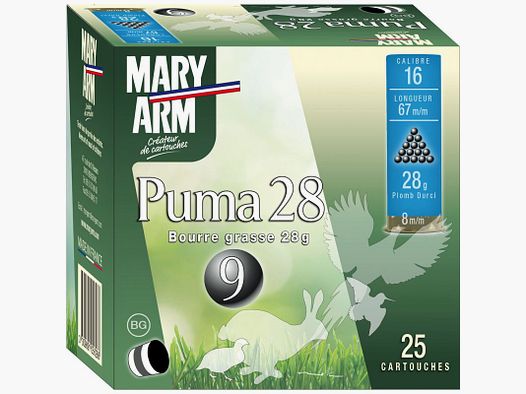 PATRONE DA CACCIA MARY ARM PUMA BG28 – CALIBRO 16