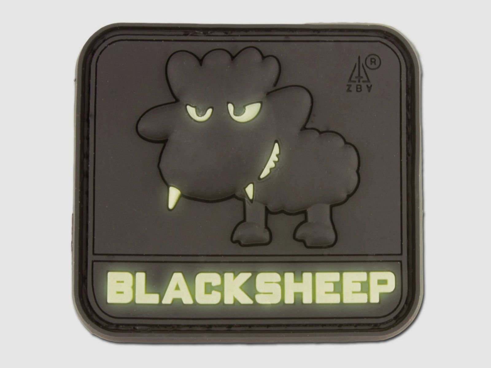Jackets To Go 3D-Patch BlackSheep nachleuchtend small