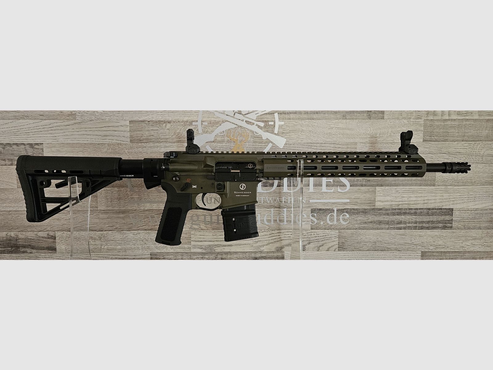 Schmeisser AR-15 M4FL OD Green 14,5" Kal. .223Rem. - gratis verzending! - Nieuwe producten van de vakhandel