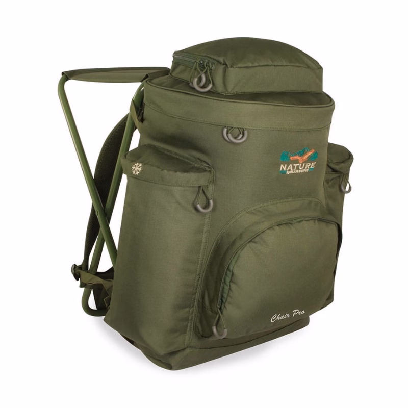 Nature by Marsupio backpack with stool green