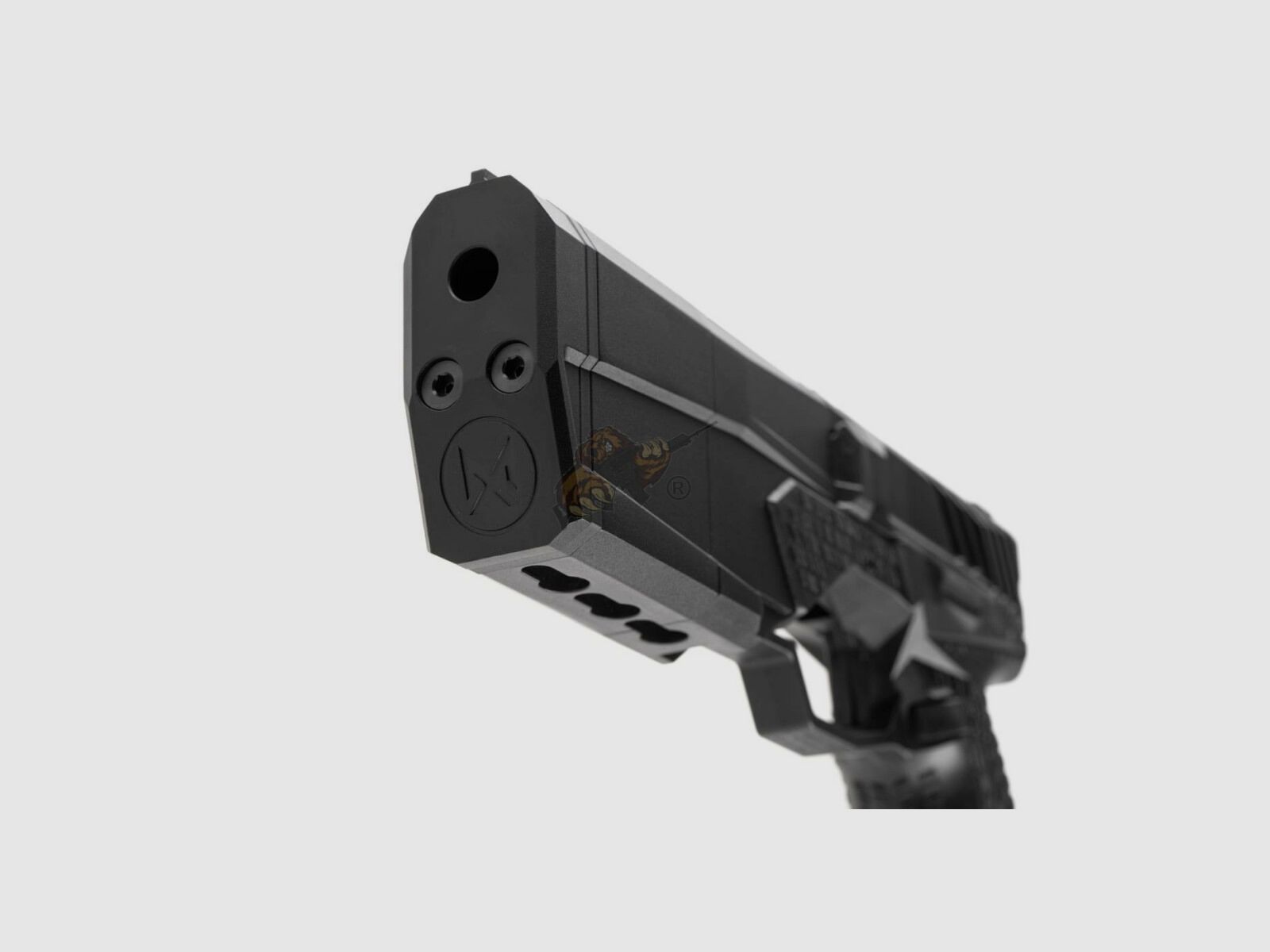 SilencerCo Maxim 9 CO2 Blowback Airsoft Pistole in Schwarz von Krytac
